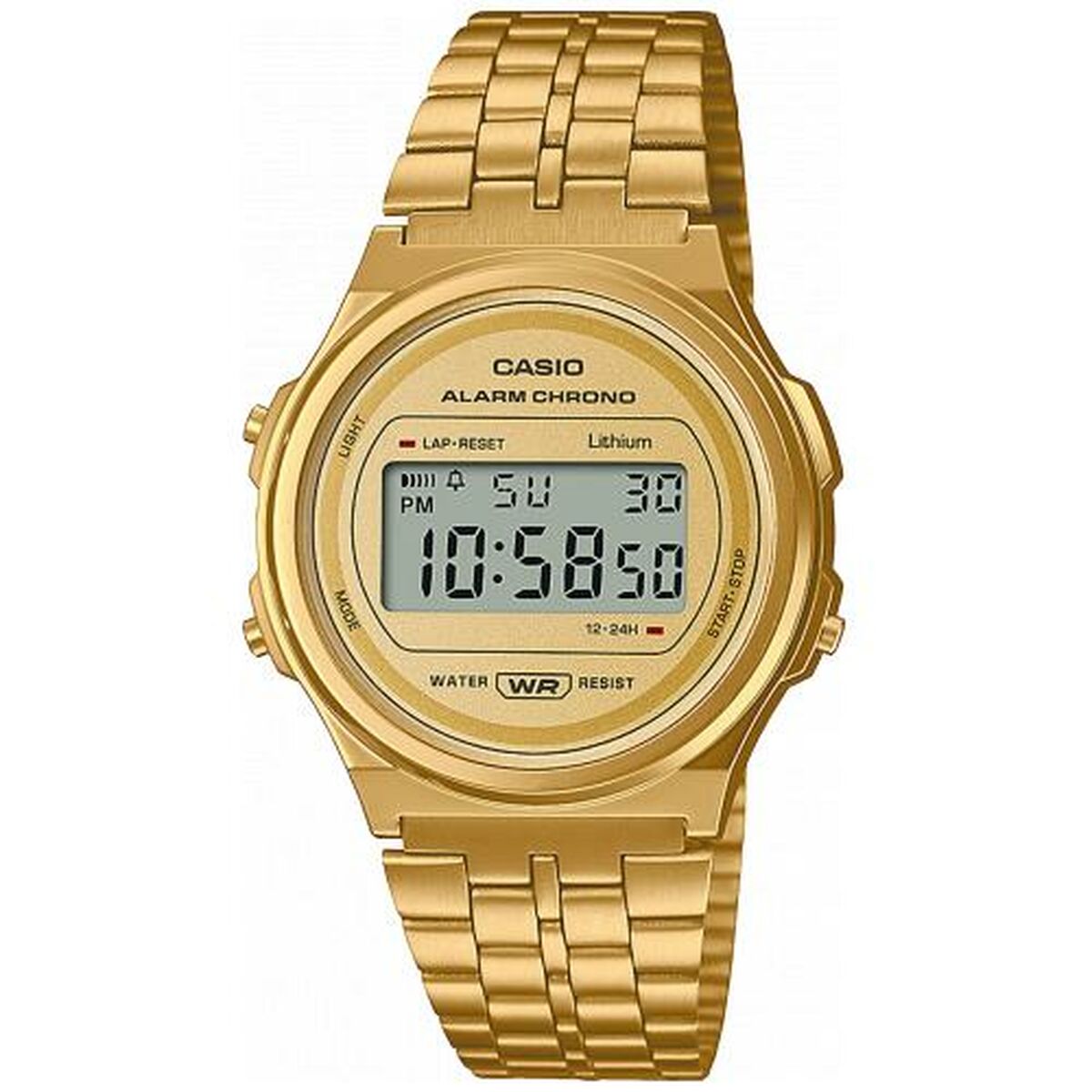 Unisex Watch Casio A171WEMG-9AEF Golden Vintage-0