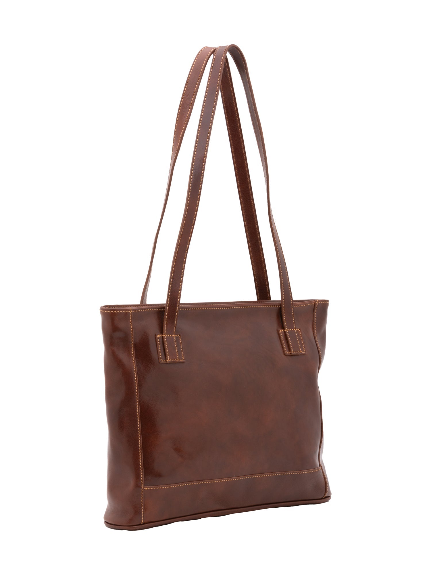 Borsa a spalla da donna In Vera pelle Made in Italy 30x37x8 cm-1