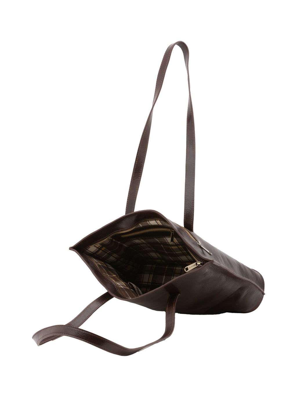 Borsa a spalla da donna In Vera pelle Made in Italy 27x38,5x10 cm-4