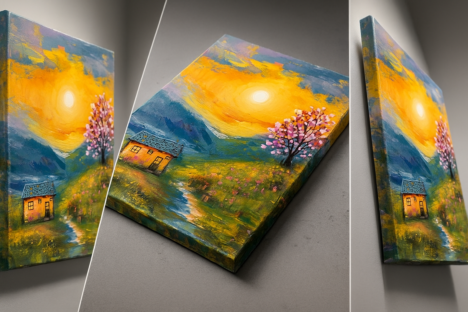 بيت نيموي | ١٠٠٪ رسم يدوي | قماش | مقاس ٧٠ × ٥٠ 