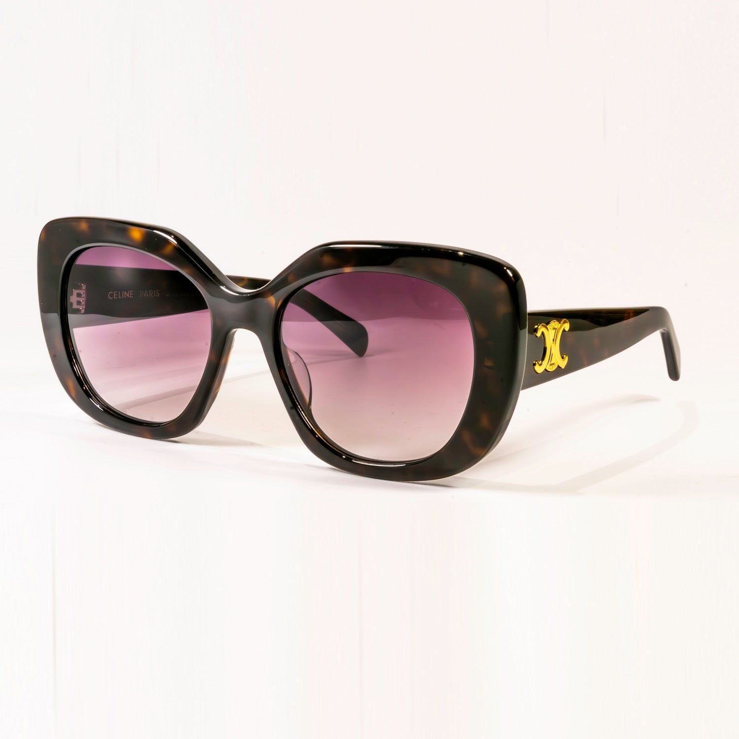 Square Acetate Celine CL40226U Eyeglasses 55mm Lens Width 37mm Lens Height