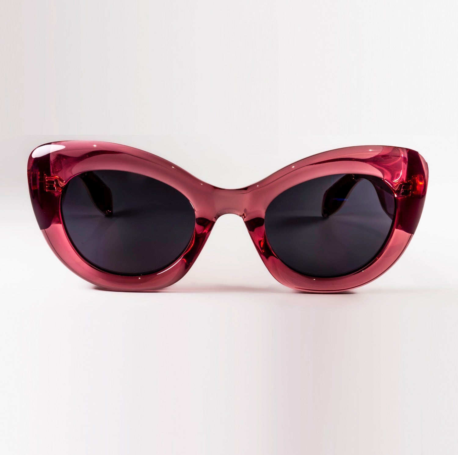 Alexander McQueen AM0403S Cat Eye Grey Gradient Acetate 52mm Frame-1