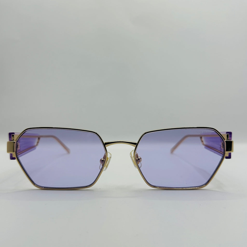 Square Metal Frame Grey Gradient Miu Miu MU 53W Sunglasses