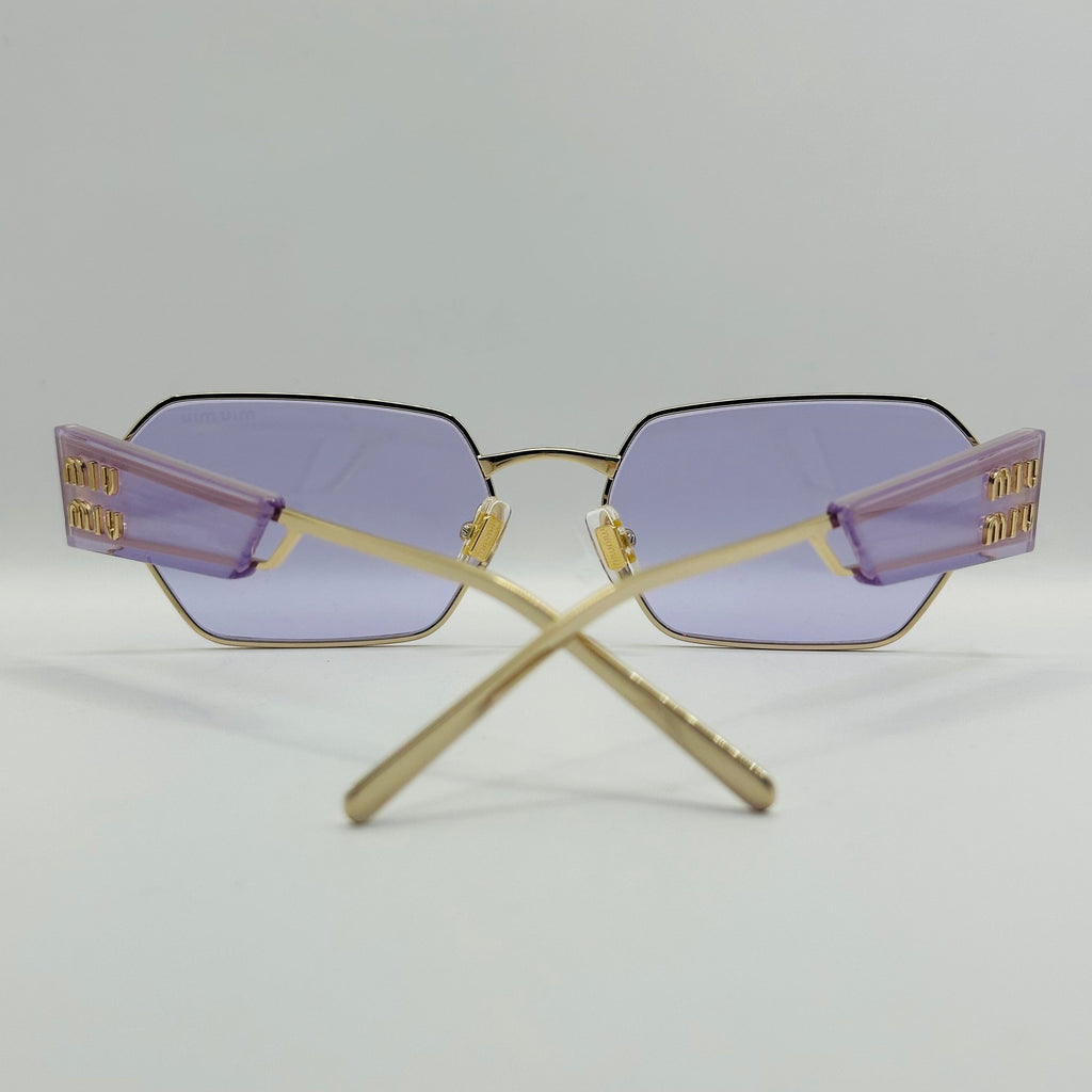 Square Metal Frame Grey Gradient Miu Miu MU 53W Sunglasses