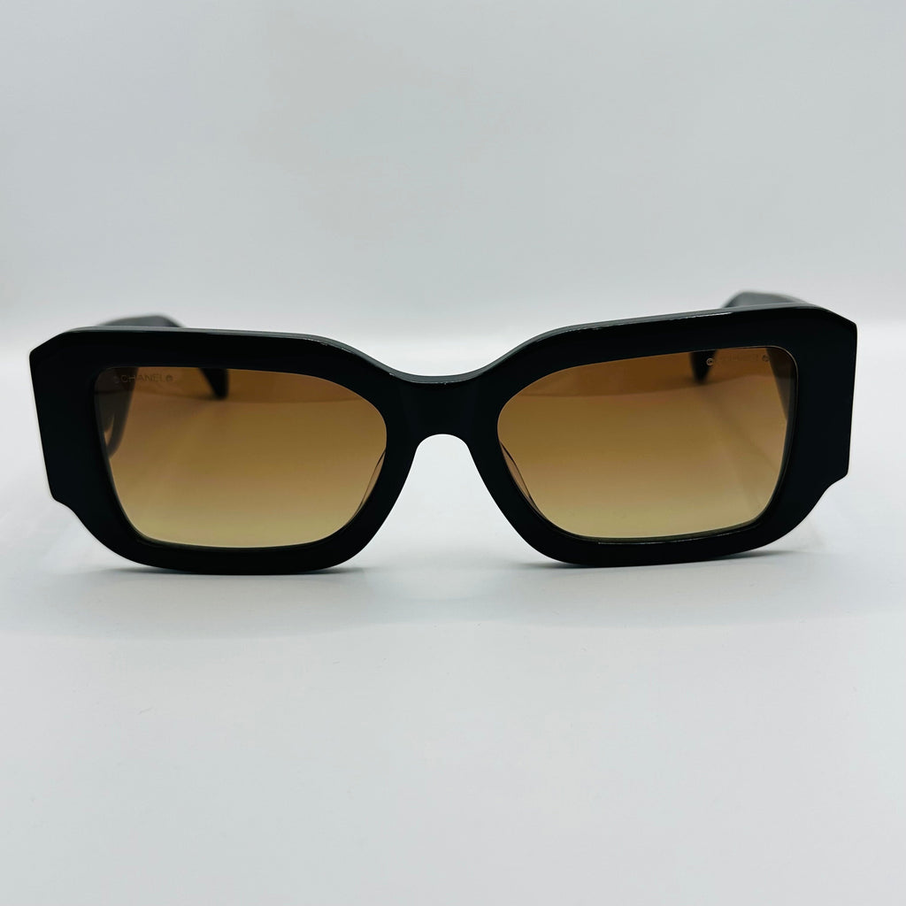 Chanel CH5526 Acetate Rectangular Oversized Sunglasses CROF Style-1