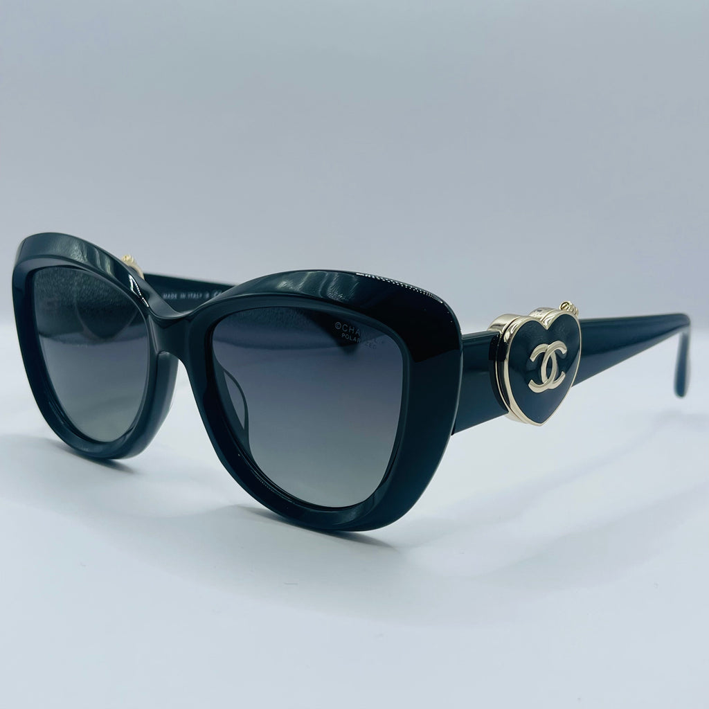 Chanel Acetate Gradient Oval Round Shape Wide Fit Sunglasses CH5517-0