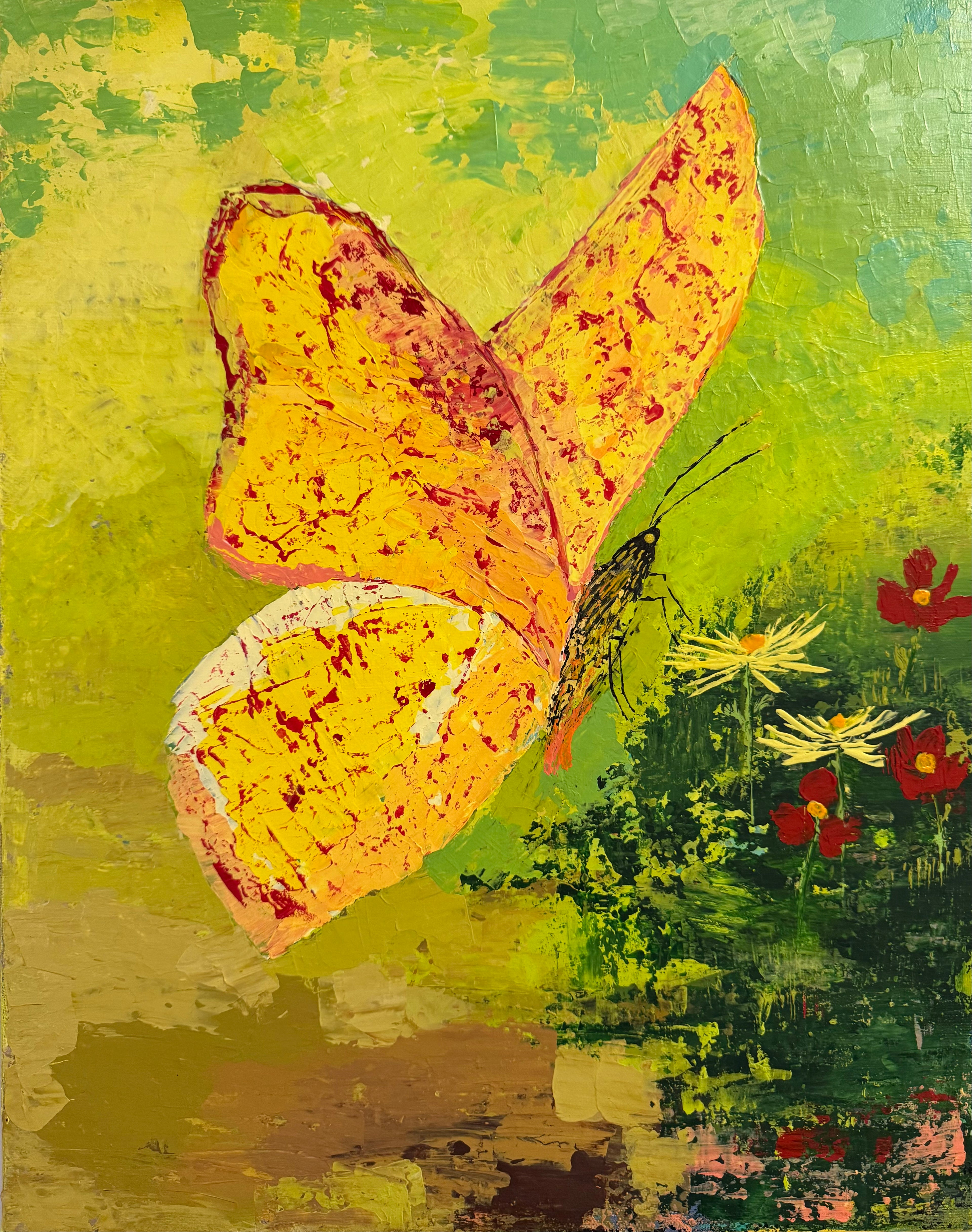 The Secret of Lightborne Wings | 100% Hand Painted | Size 40 X 50