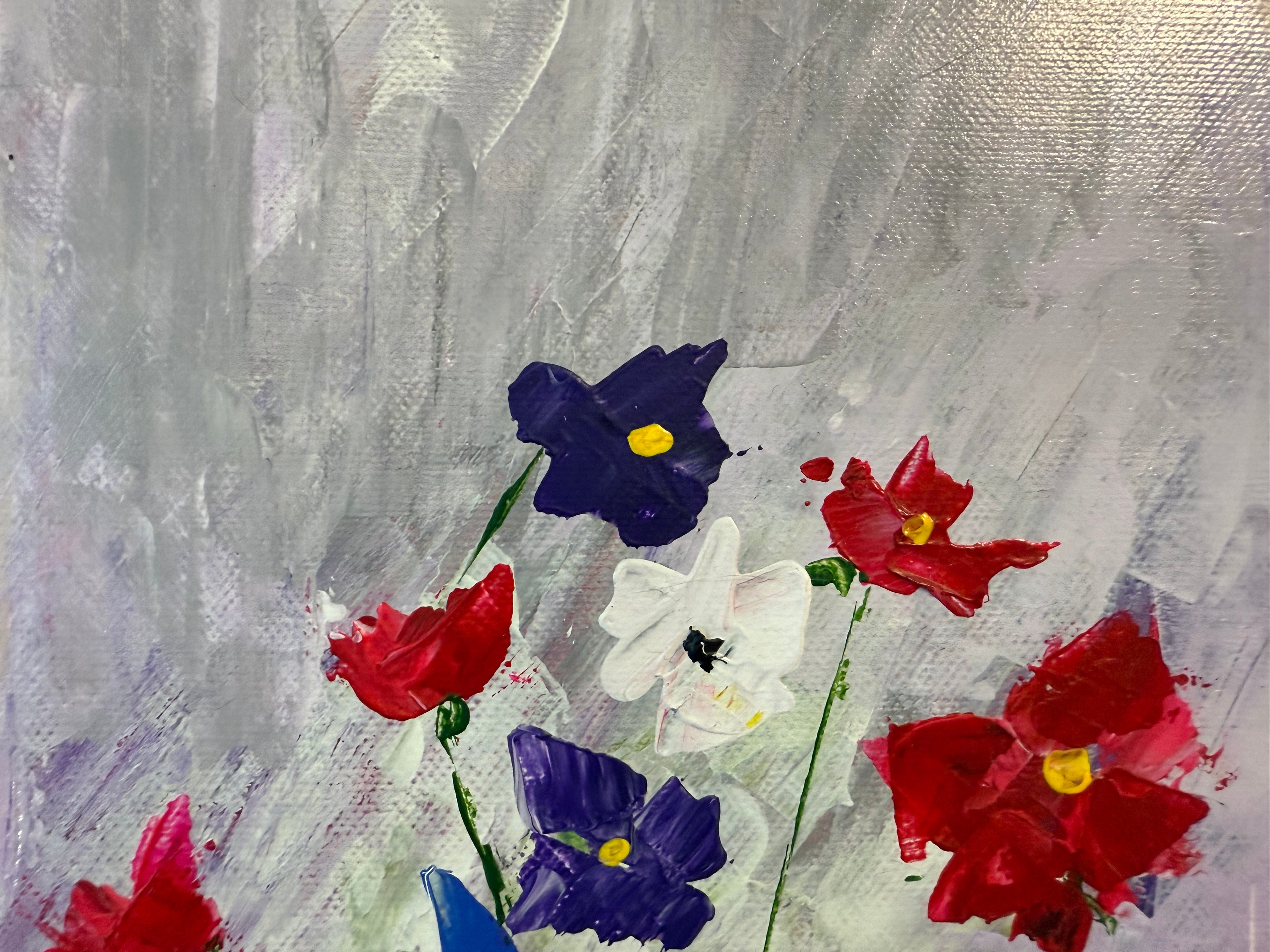 The Bloom Beyond Balance | 100 Hand painted | Size 35 x 45