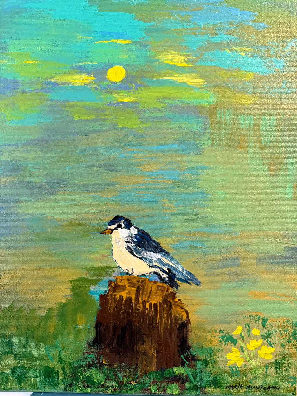 The Bloom Beyond Balance | 100% Hand painted | Size 30 X 40