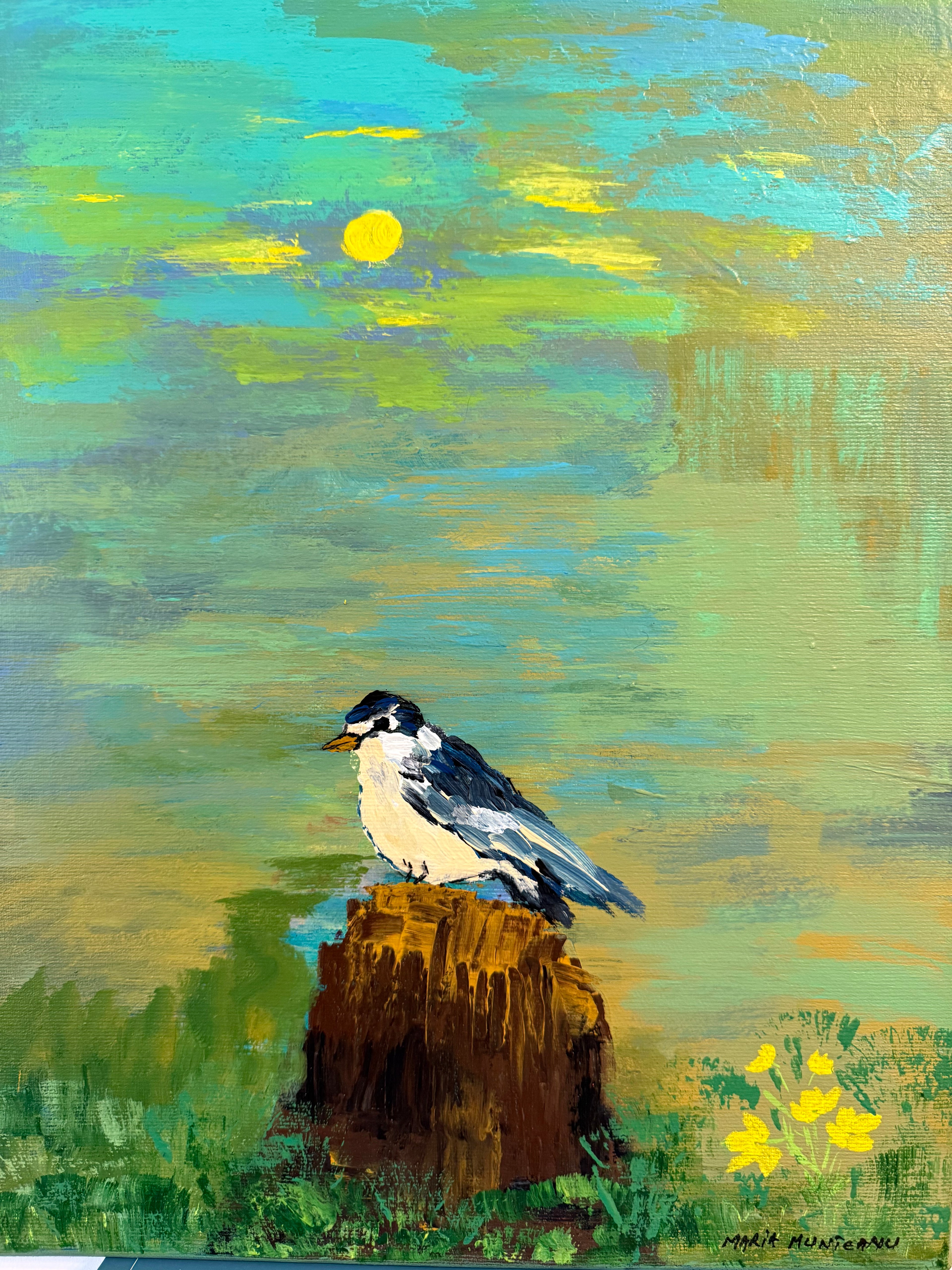 The Bloom Beyond Balance | 100% Hand painted | Size 30 X 40