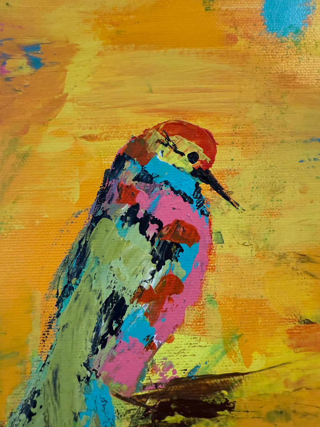 Herald of Dawn | 100 % Hand painted | Canvas | Size 30 X 40