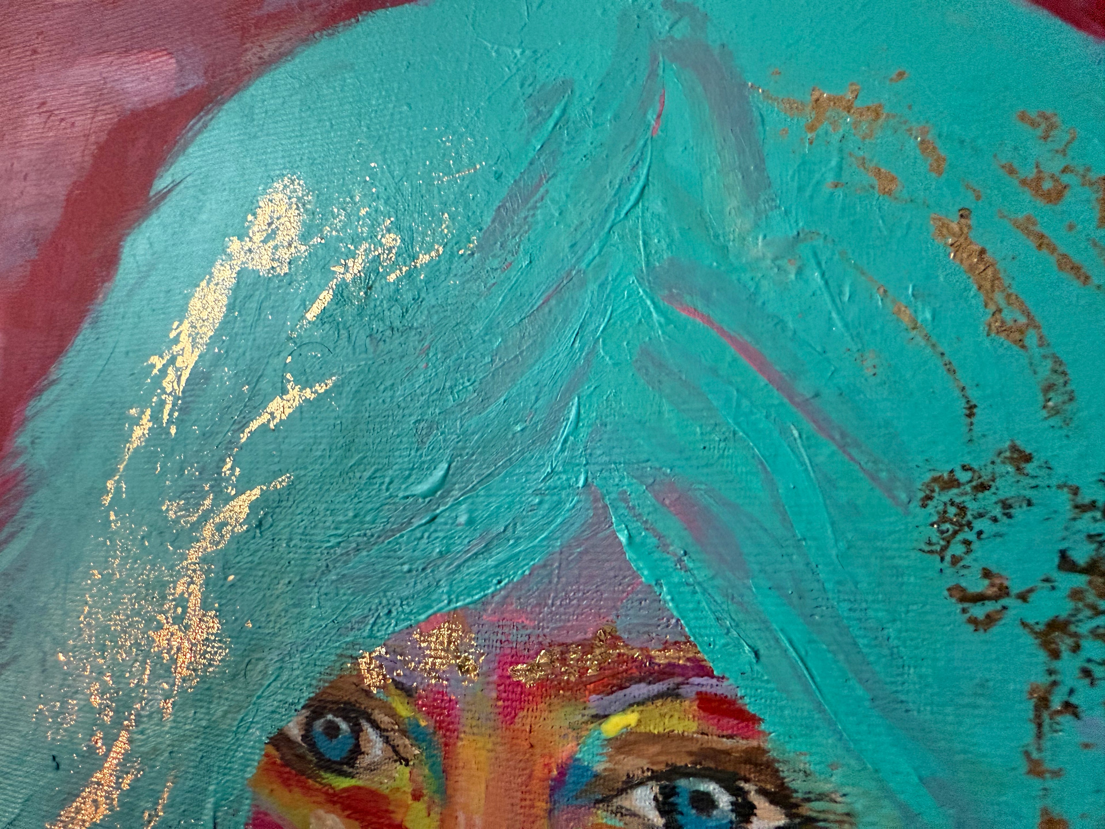 Oracle of Golden Frequencies | 100% Hand Painted | Size 50 X 50