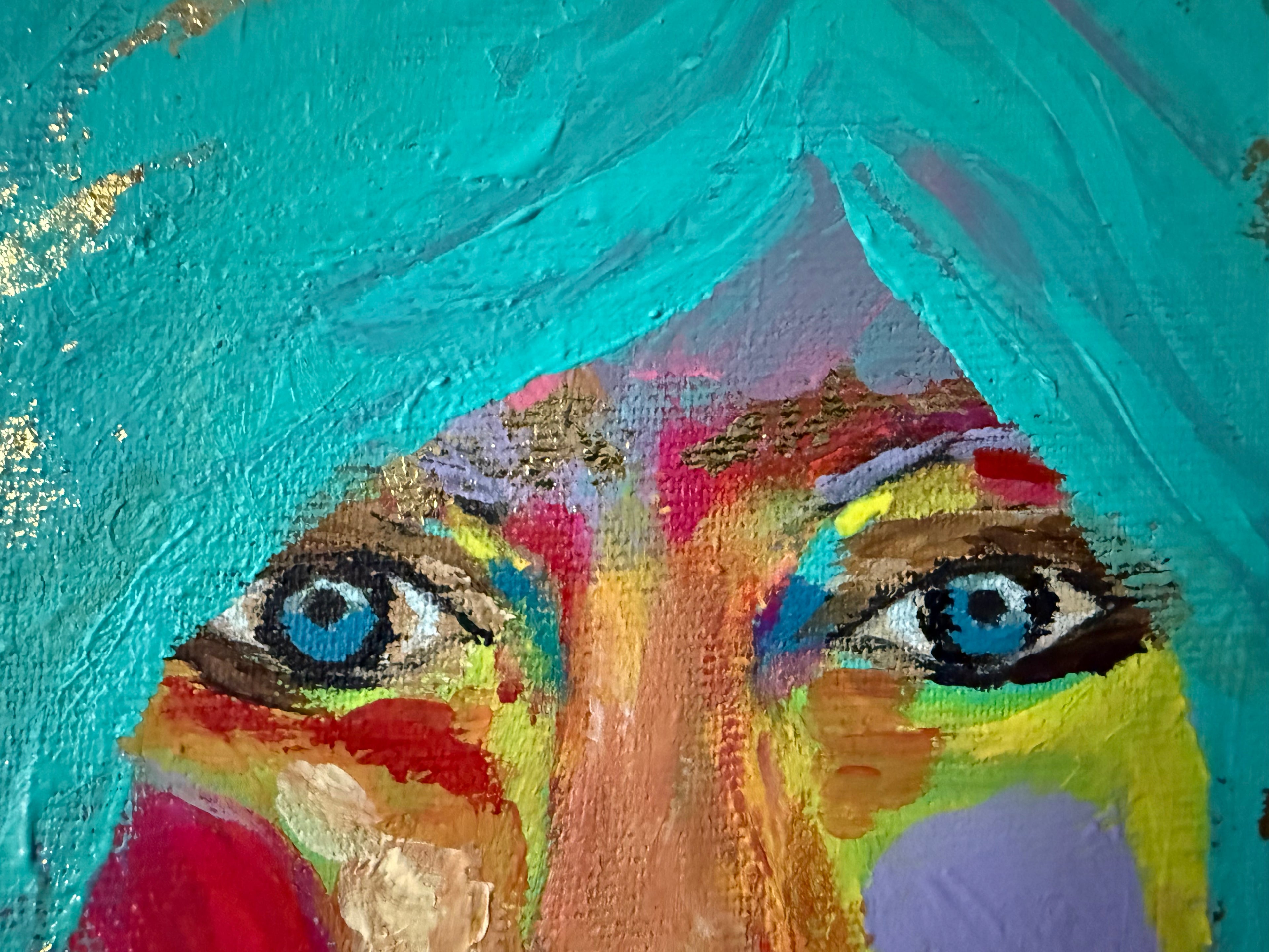 Oracle of Golden Frequencies | 100% Hand Painted | Size 50 X 50