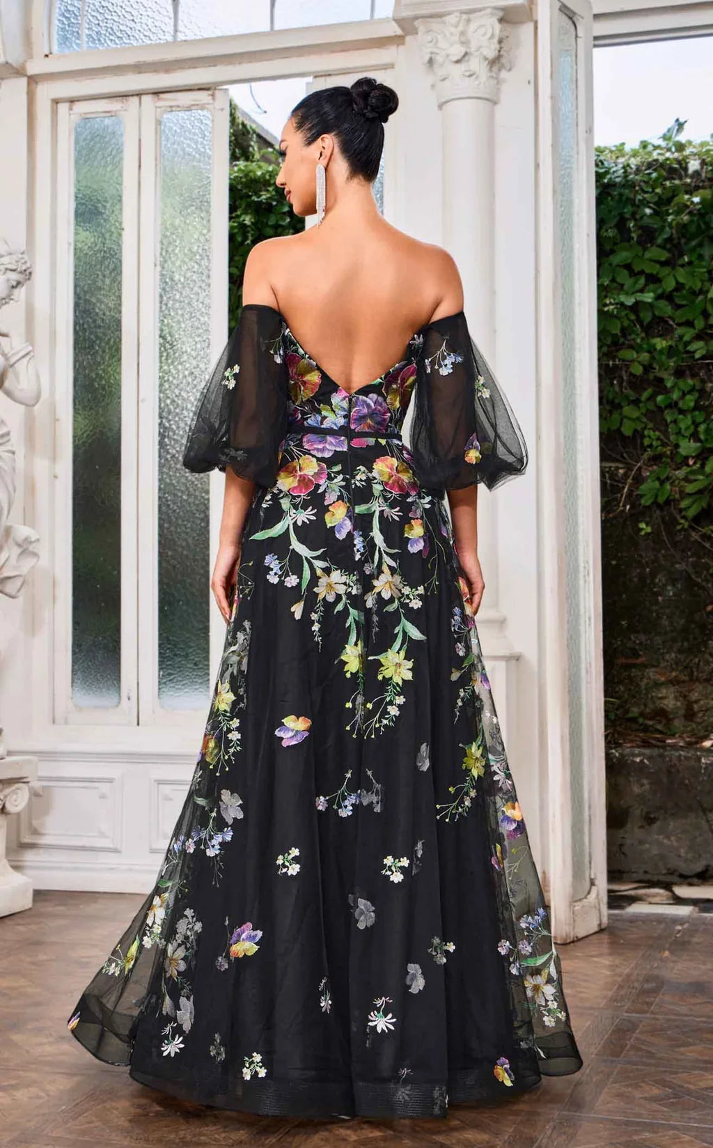 Stunning A Line Ball Gown J24047 Elegant Black Multi Dress | Ships from USA