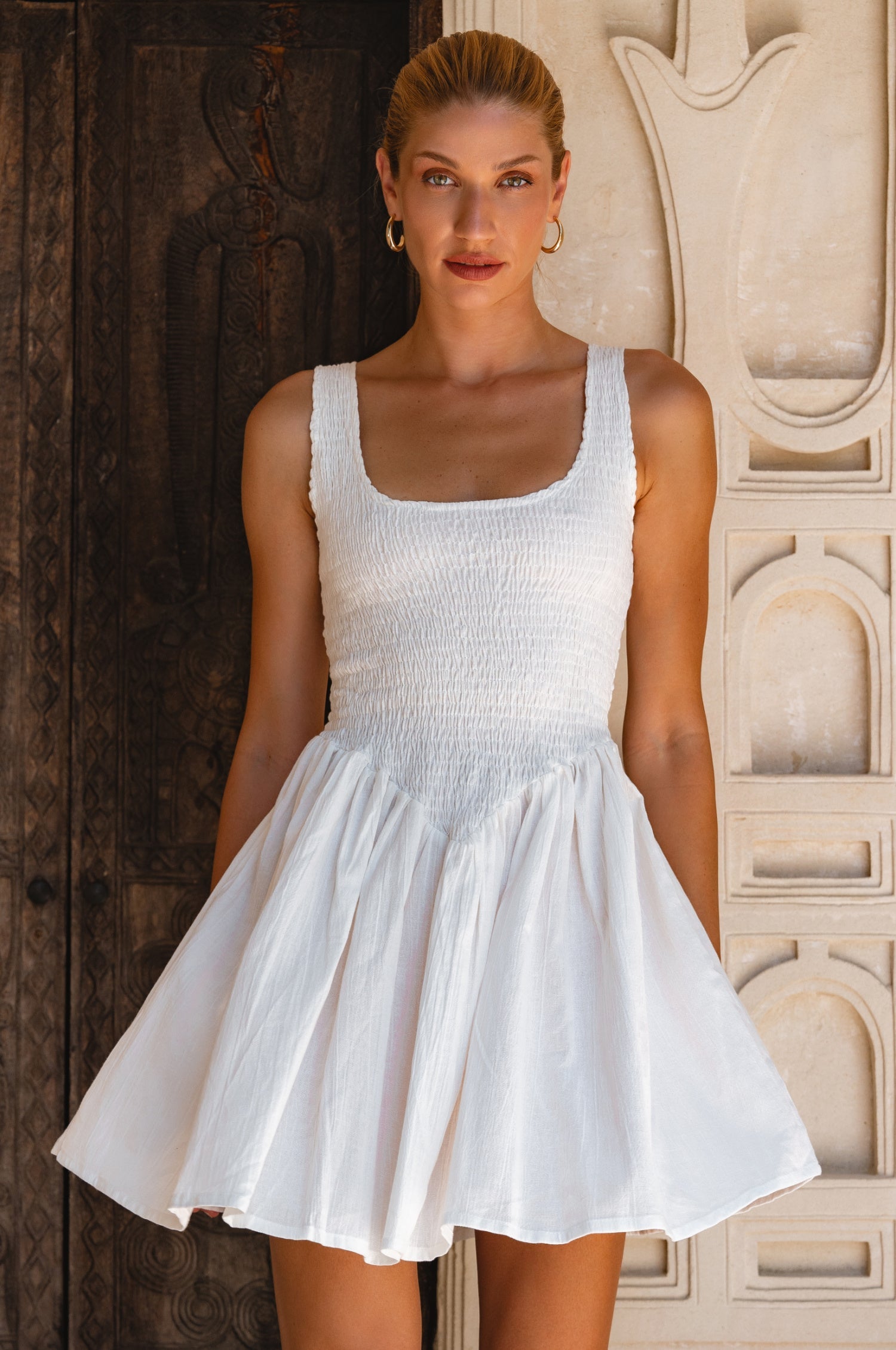 Lalita Linen Mini Dress-6