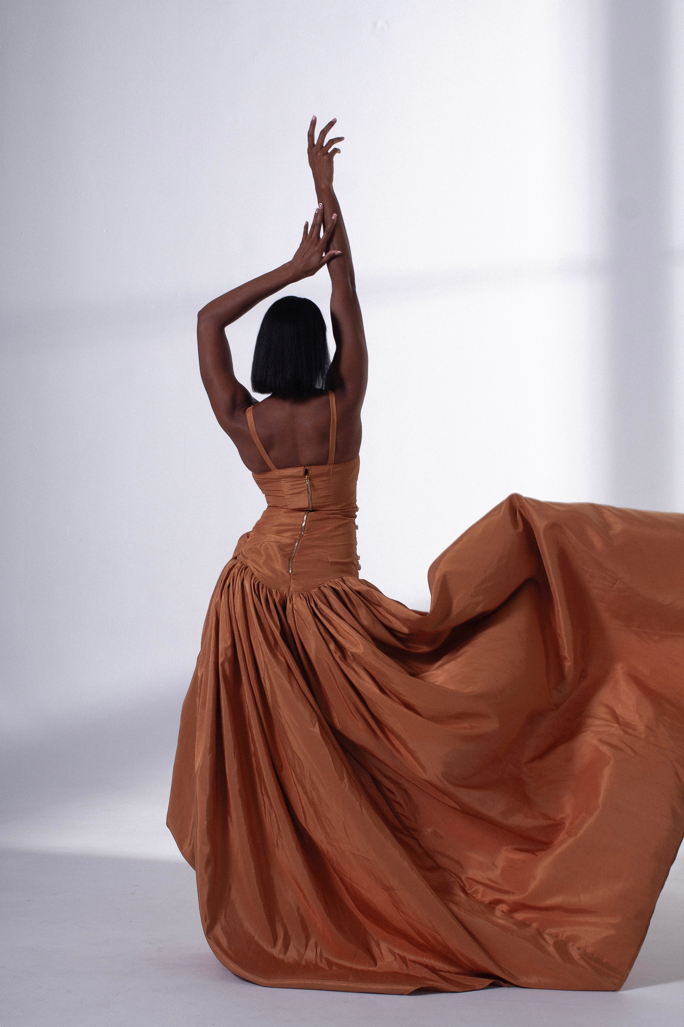 Draped Embellished Dress  | Ships from USA | Made in NYC