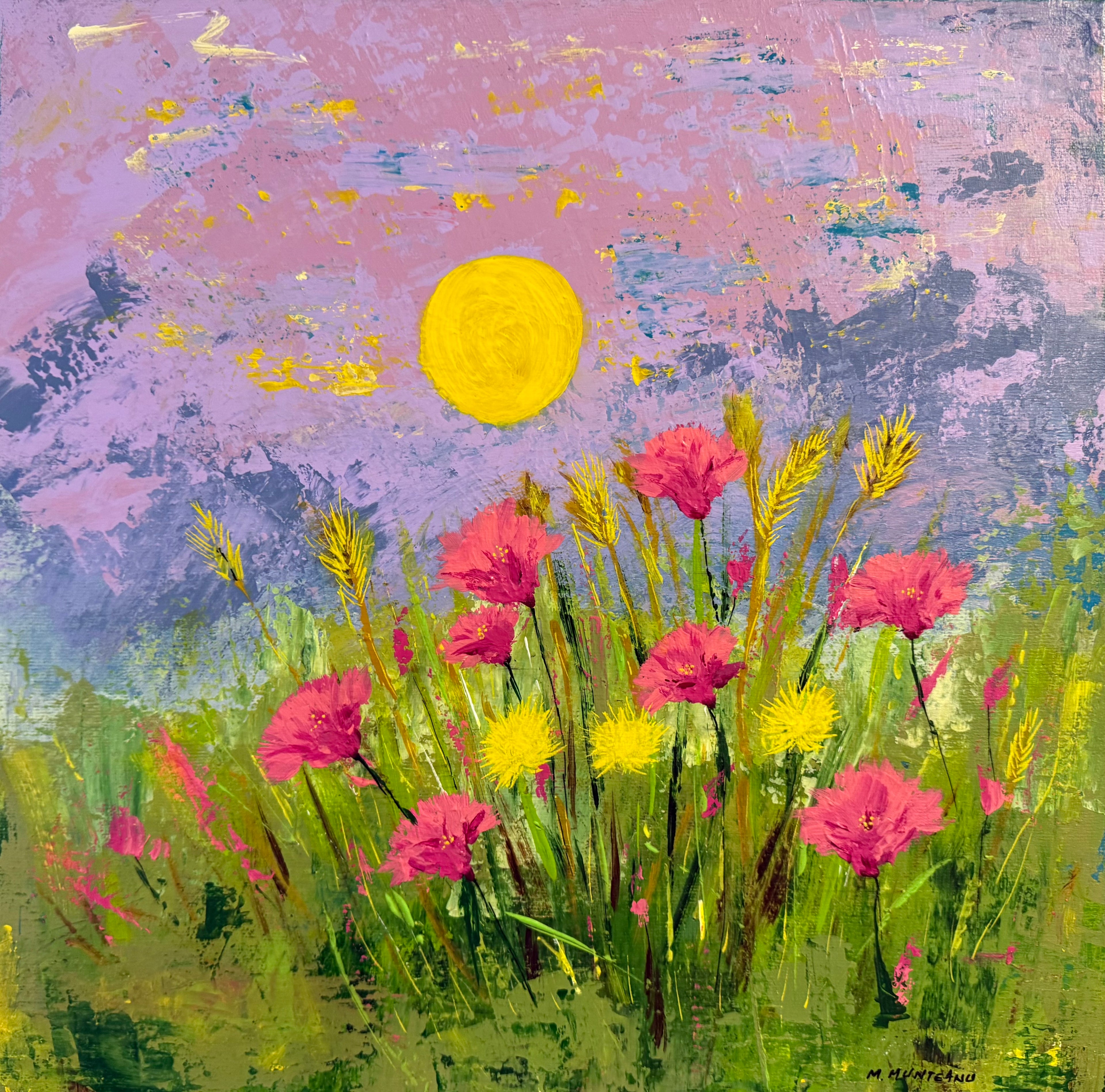 The Meadow Remembers | 100% Hand Painted | 40 X 40