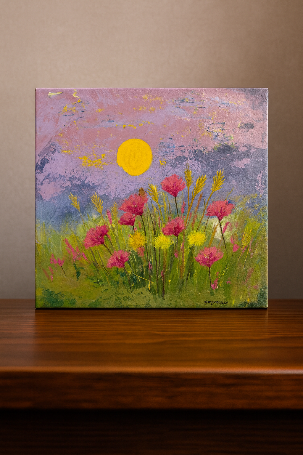 The Meadow Remembers | 100% Hand Painted | 40 X 40