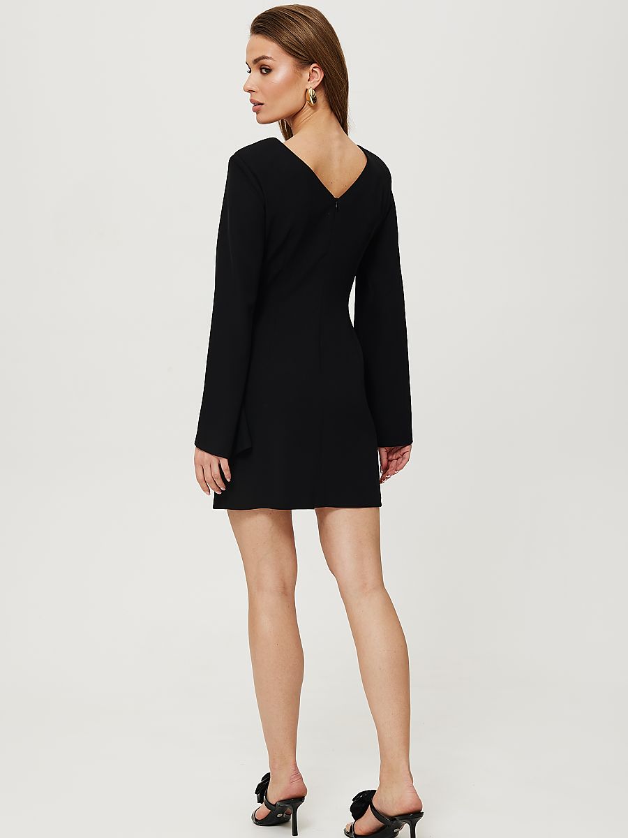 Modern Polish Design Luxury Mini Cocktail Dress With V Back