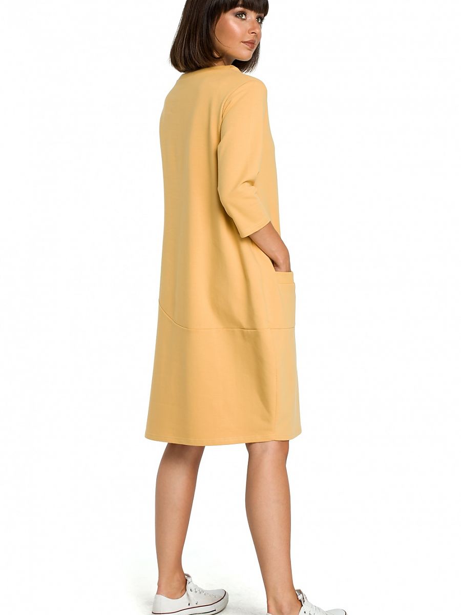 Rochie de zi model 121649 BeWear | 90% bumbac și 10% spandex