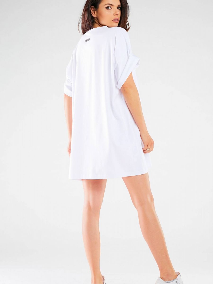 Infinite You One-Size White Cotton Day Dress