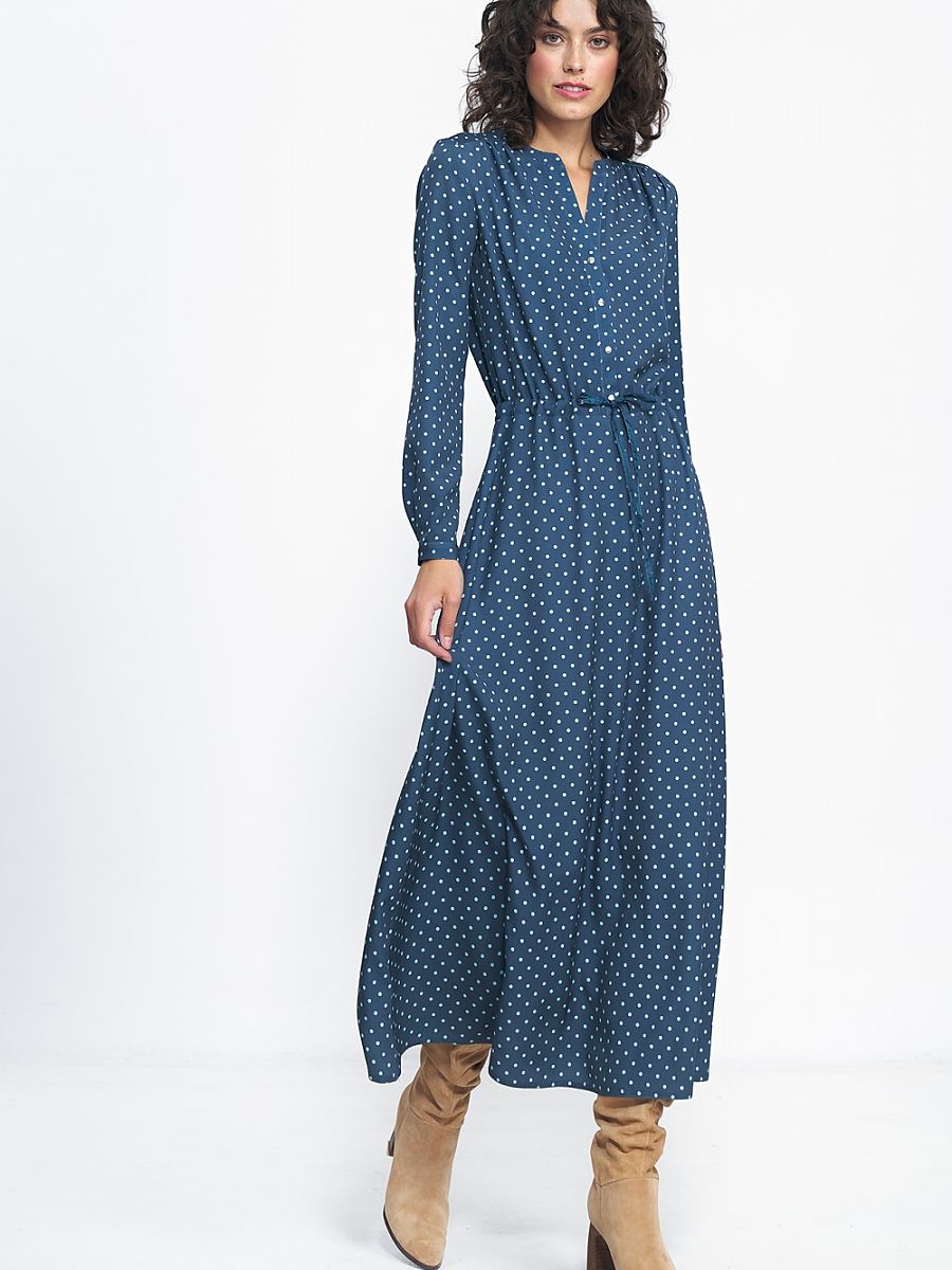 Rochie de zi Model 184598 Nife Rochie lungă de seară cu imprimeu din poliester