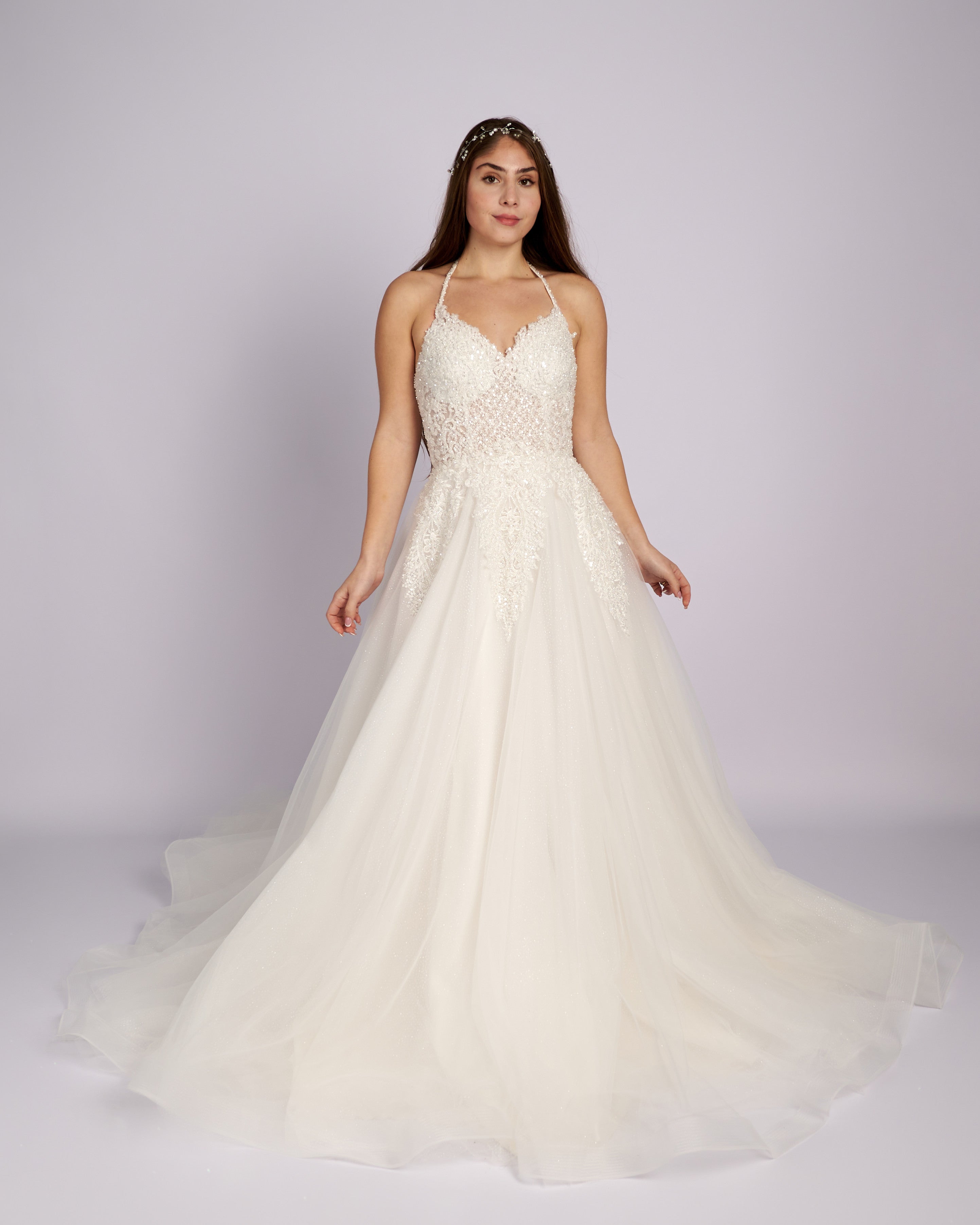 Quintessa Hand Made Crystal Beaded Bridal Gown-0