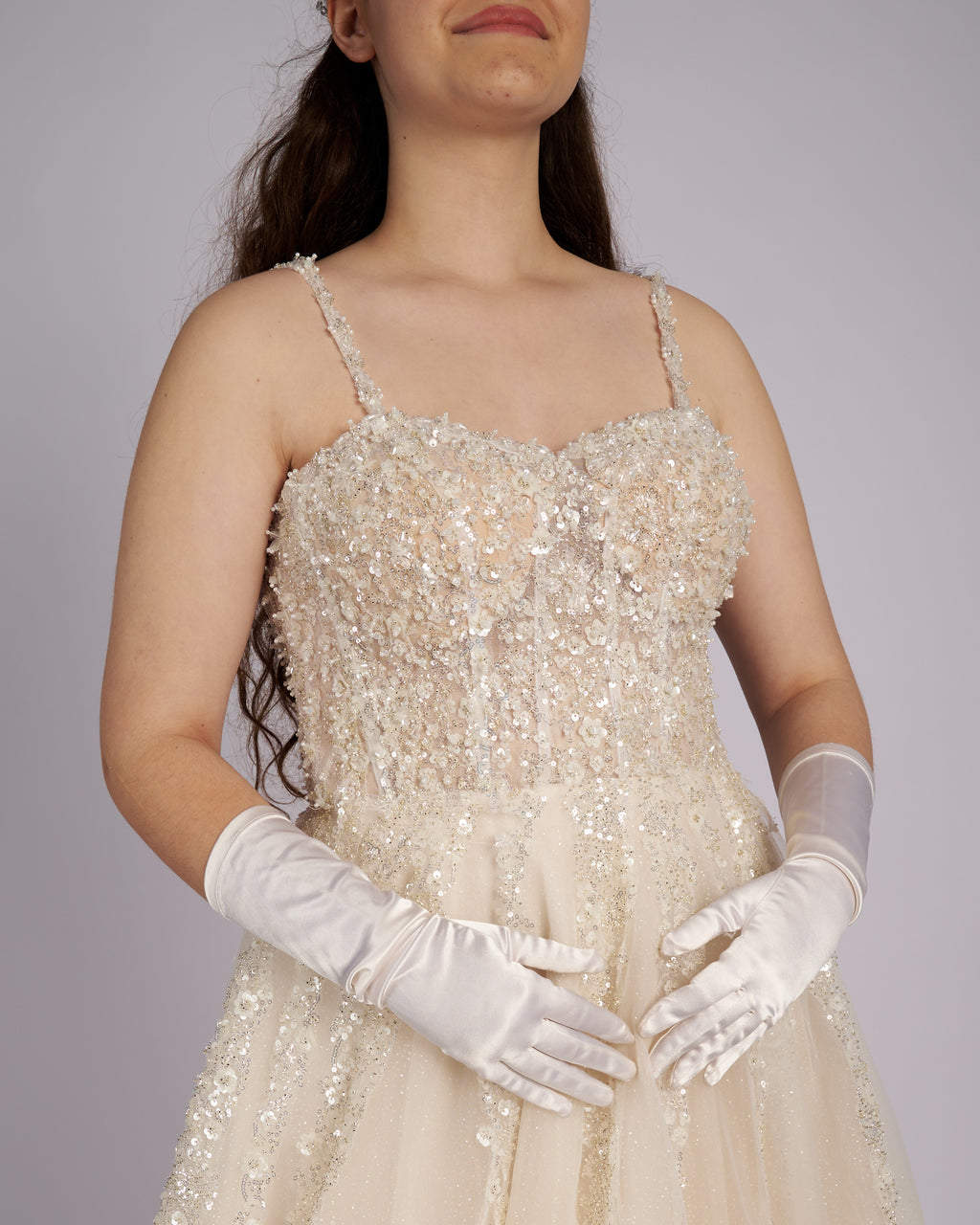 Elisana Nude Princess Bridal Gown Wedding Dresses-2