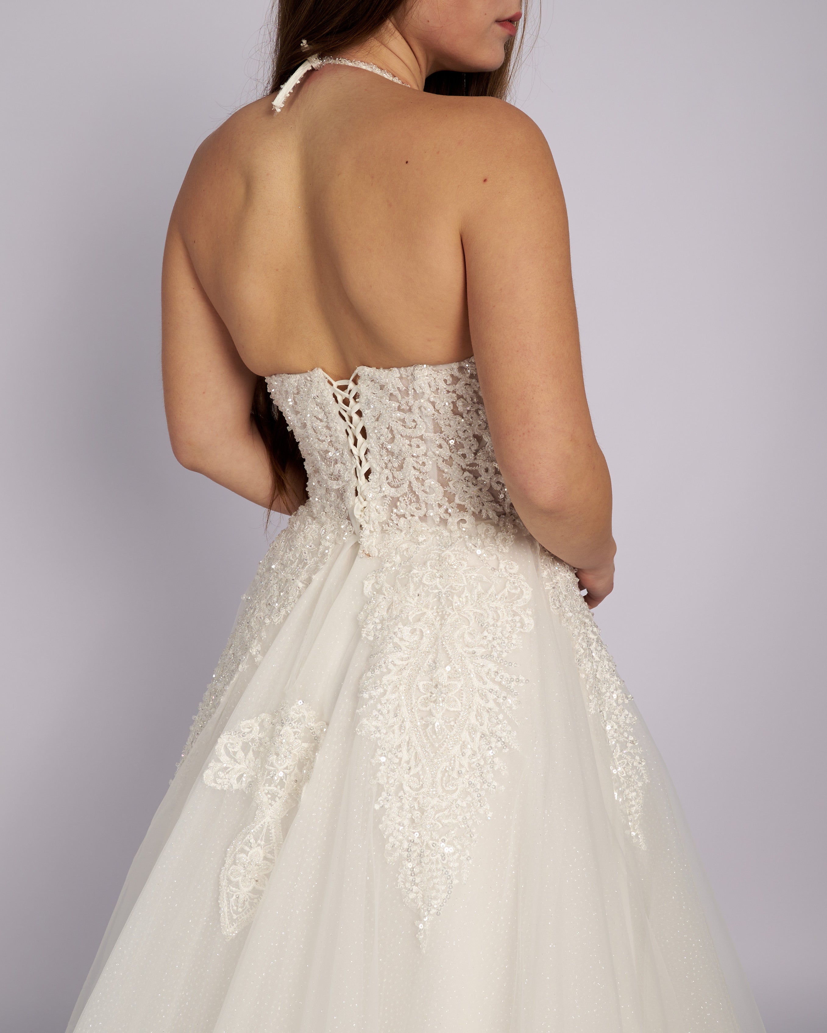 Quintessa Hand Made Crystal Beaded Bridal Gown-2