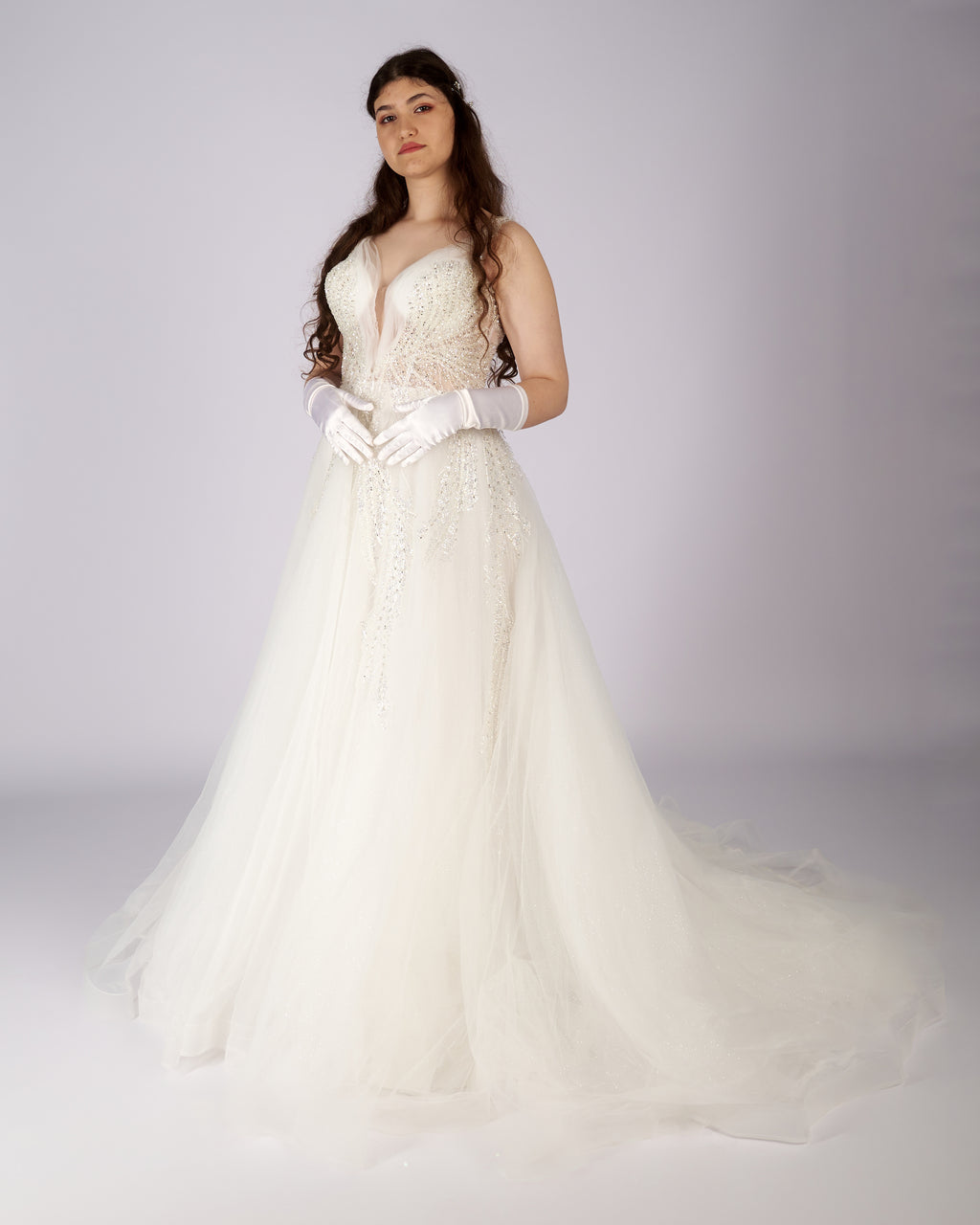 Aurelia Crystal Beaded Bridal Gown-3