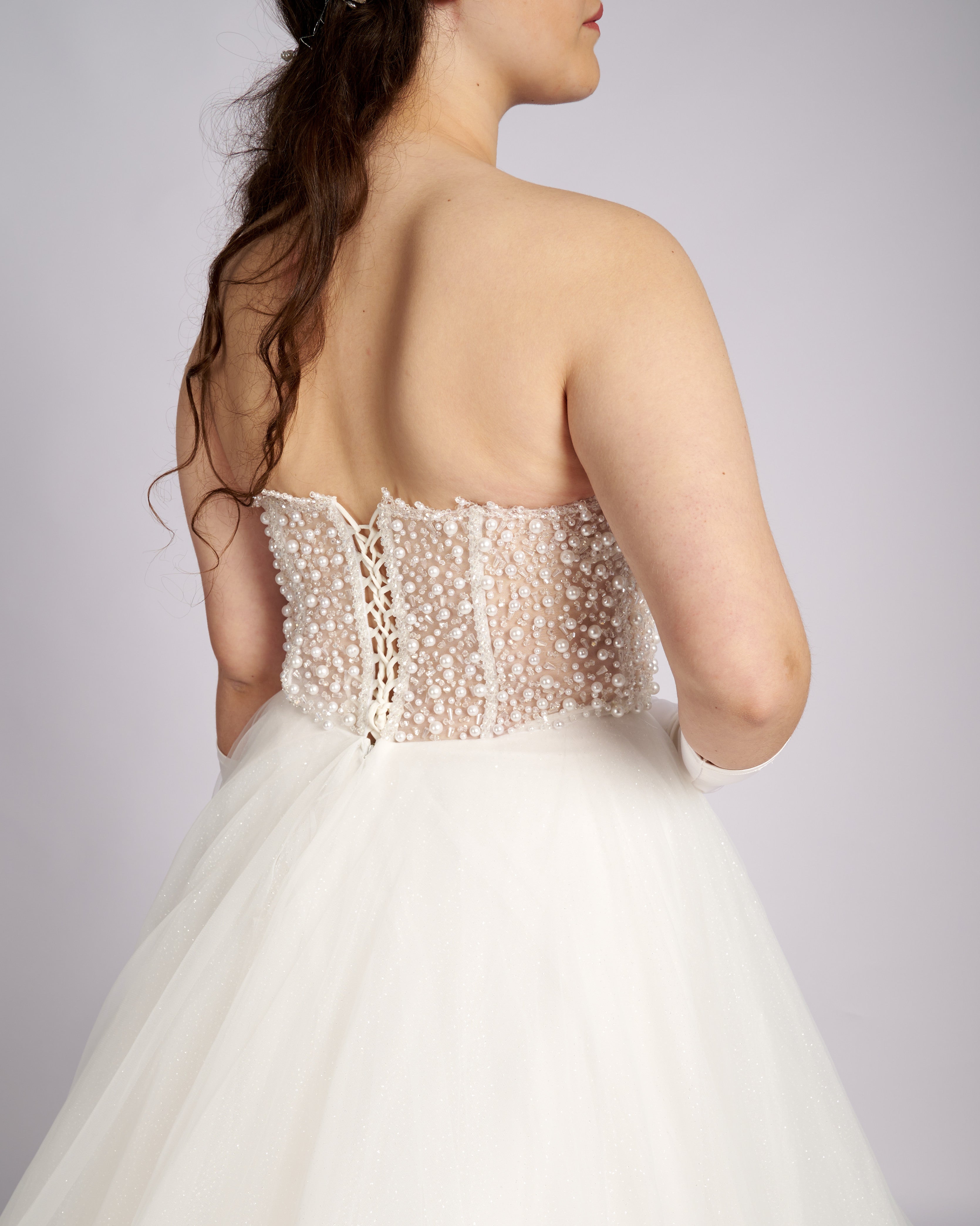 Iphigenia Pearls and Crystal Hand Beaded Bridal Gown-4