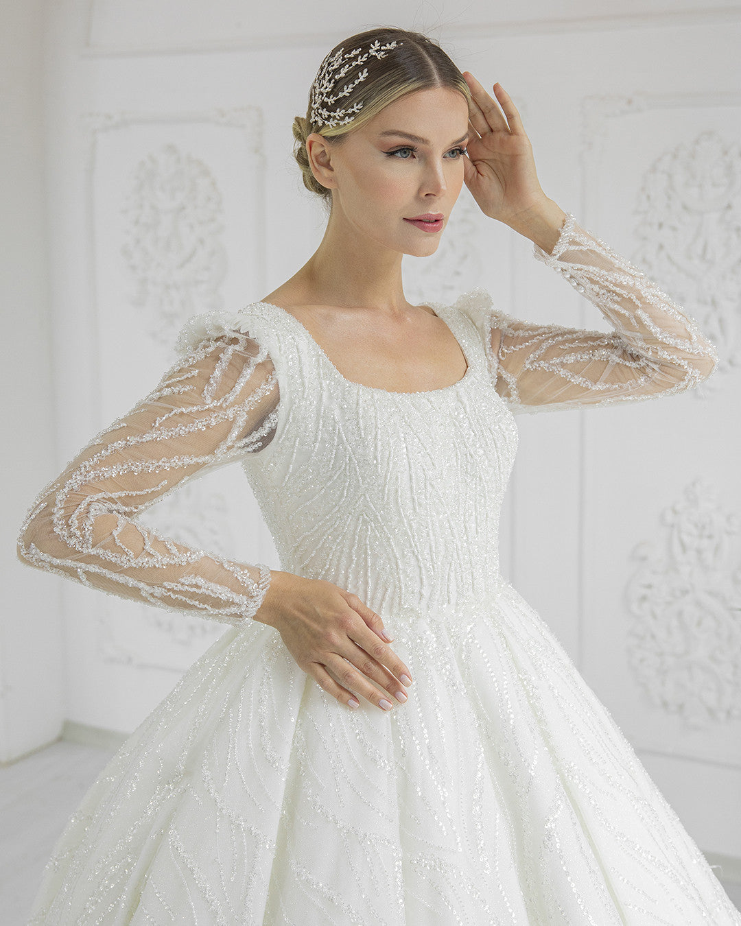 GORKEM A Line Plus Size Coat with Shoulder Pads by Gorbri | Ships from Turkey